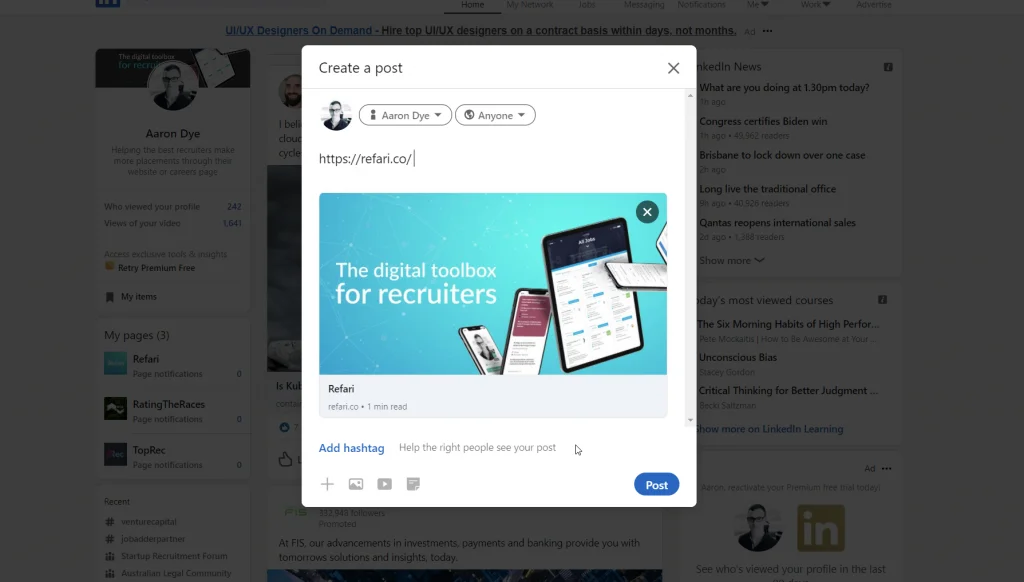 Website Basic LinkedIn