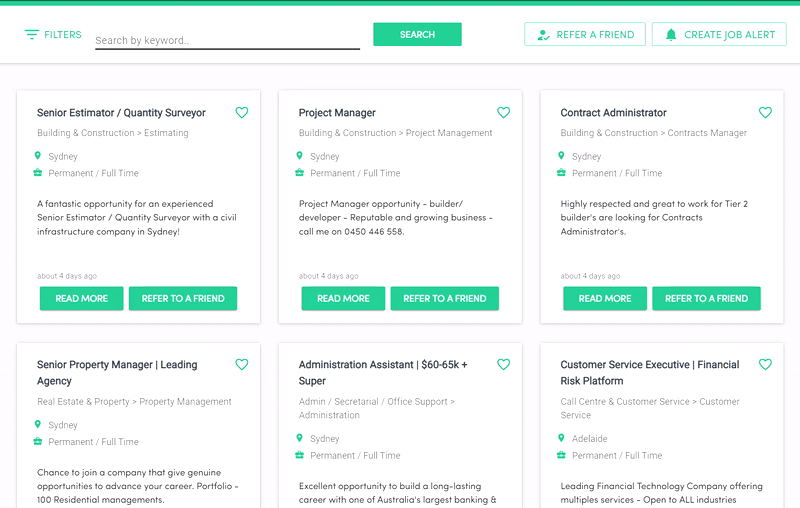 Introducing our Market Leading search experience for Job boards with Refari SmartSearch 2 job board suggestions feature 1