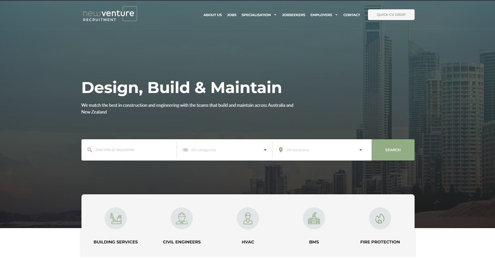 Refari Recruitment Website - New Venture