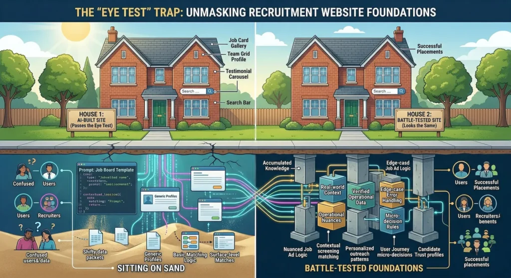 The Recruitment Website Iceberg: What 10,000 Support Tickets Taught Us That AI Never Could 1 It looks exactly the same. That is the problem